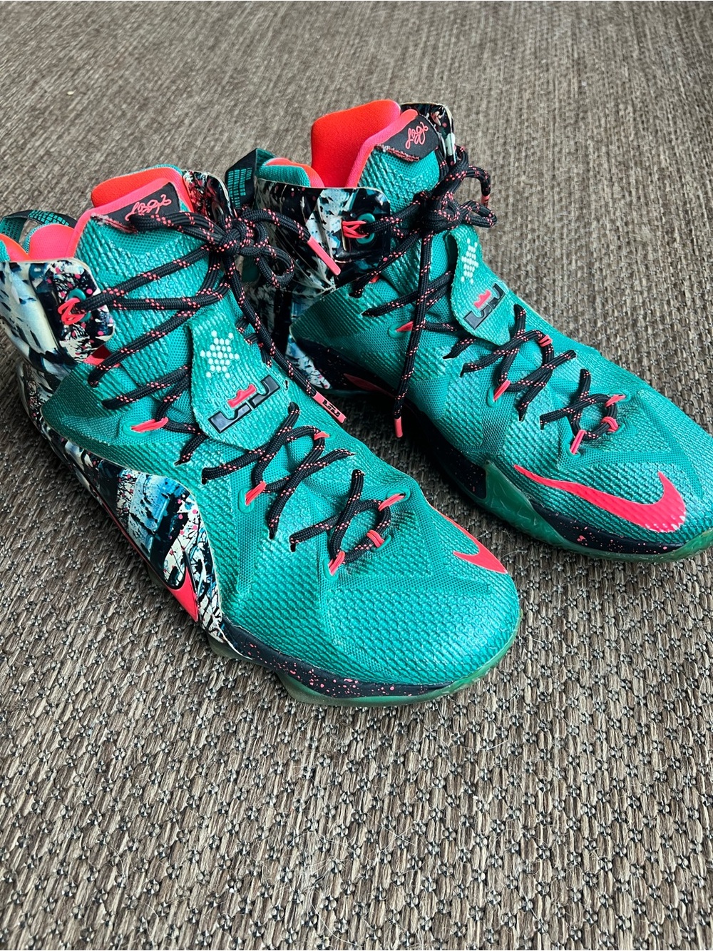 Nike LeBron 12 Akron Birch Xmas Size 12